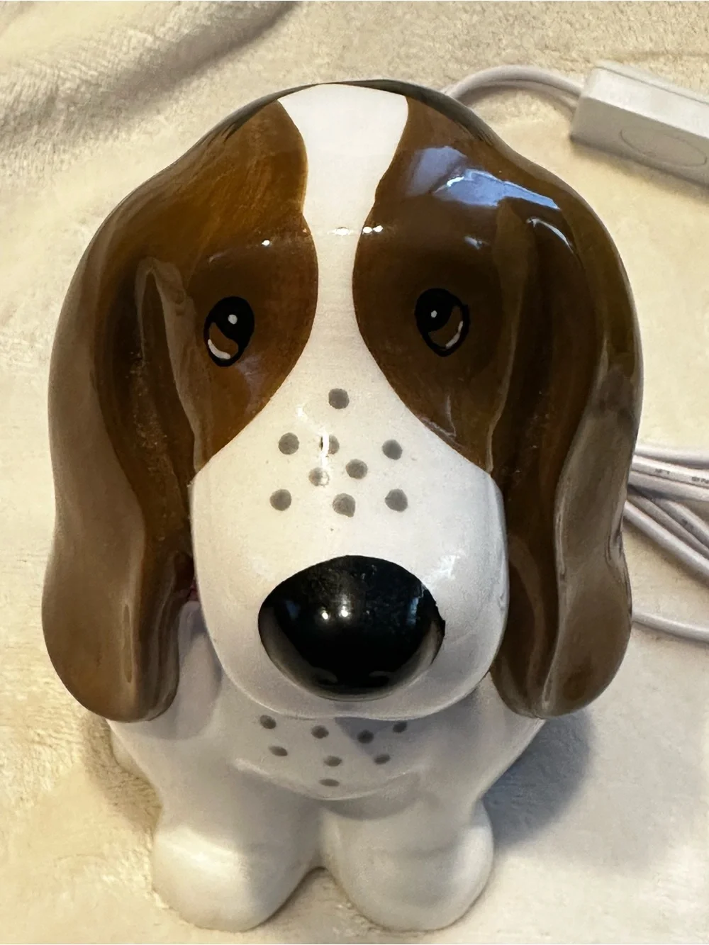 The Pioneer Woman Basset Hound Ceramic Electric Night Light Timer Tested Works